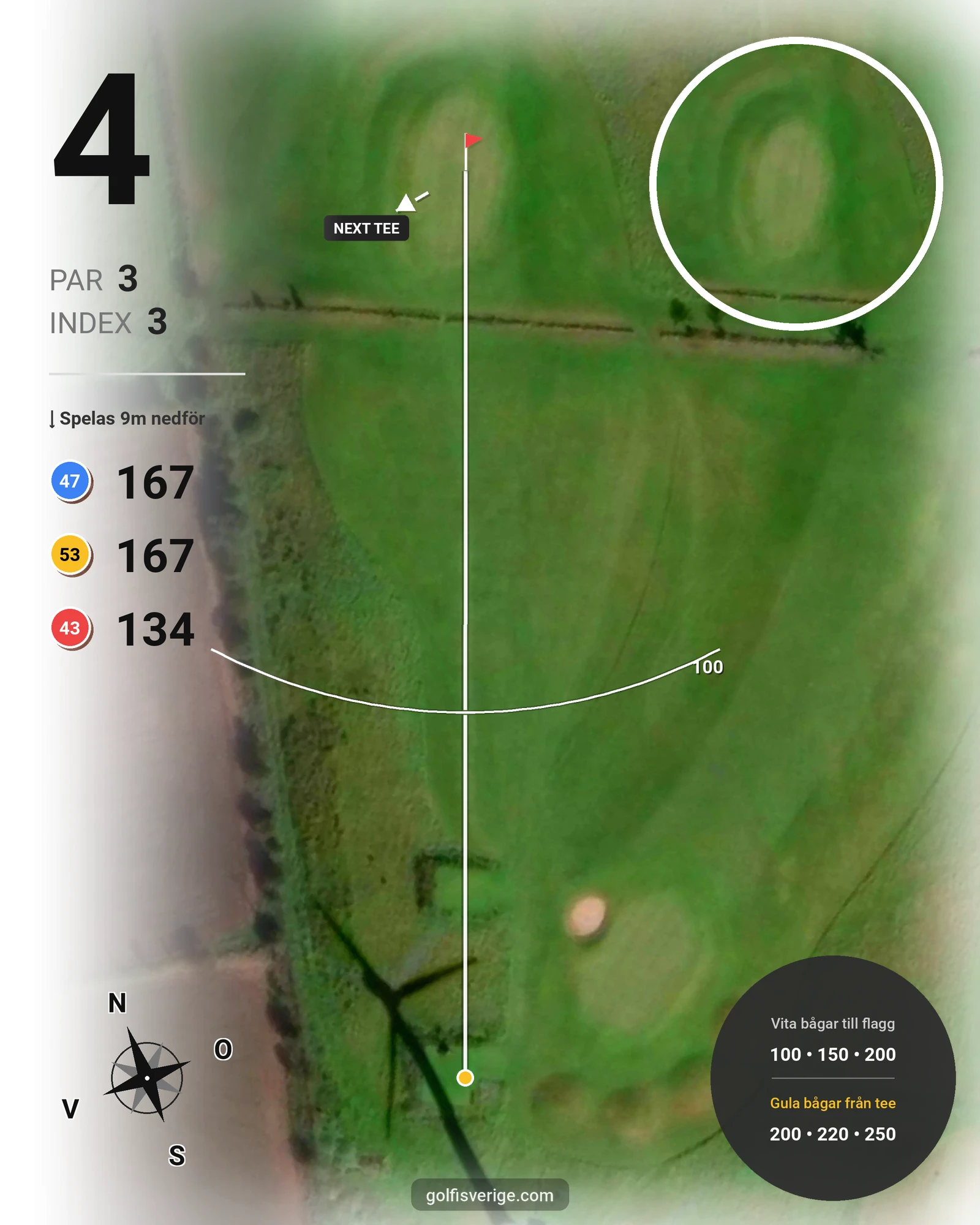 Banguide Sönnertorp GK på Sönnertorps Golfklubb - Hål 4 karta