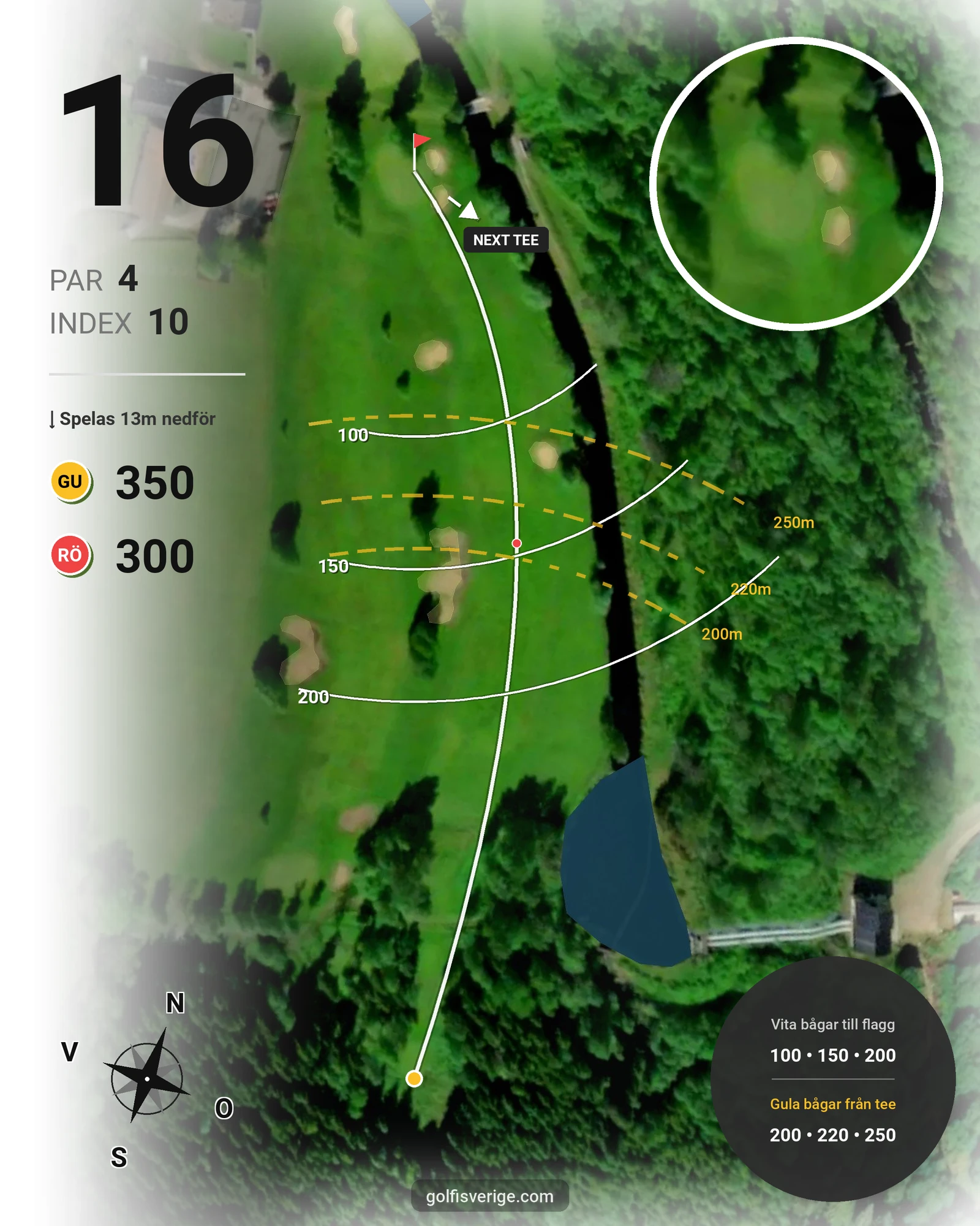 Banguide Stjernfors Golfklubb på Stjernfors Golfklubb - Hål 16 karta