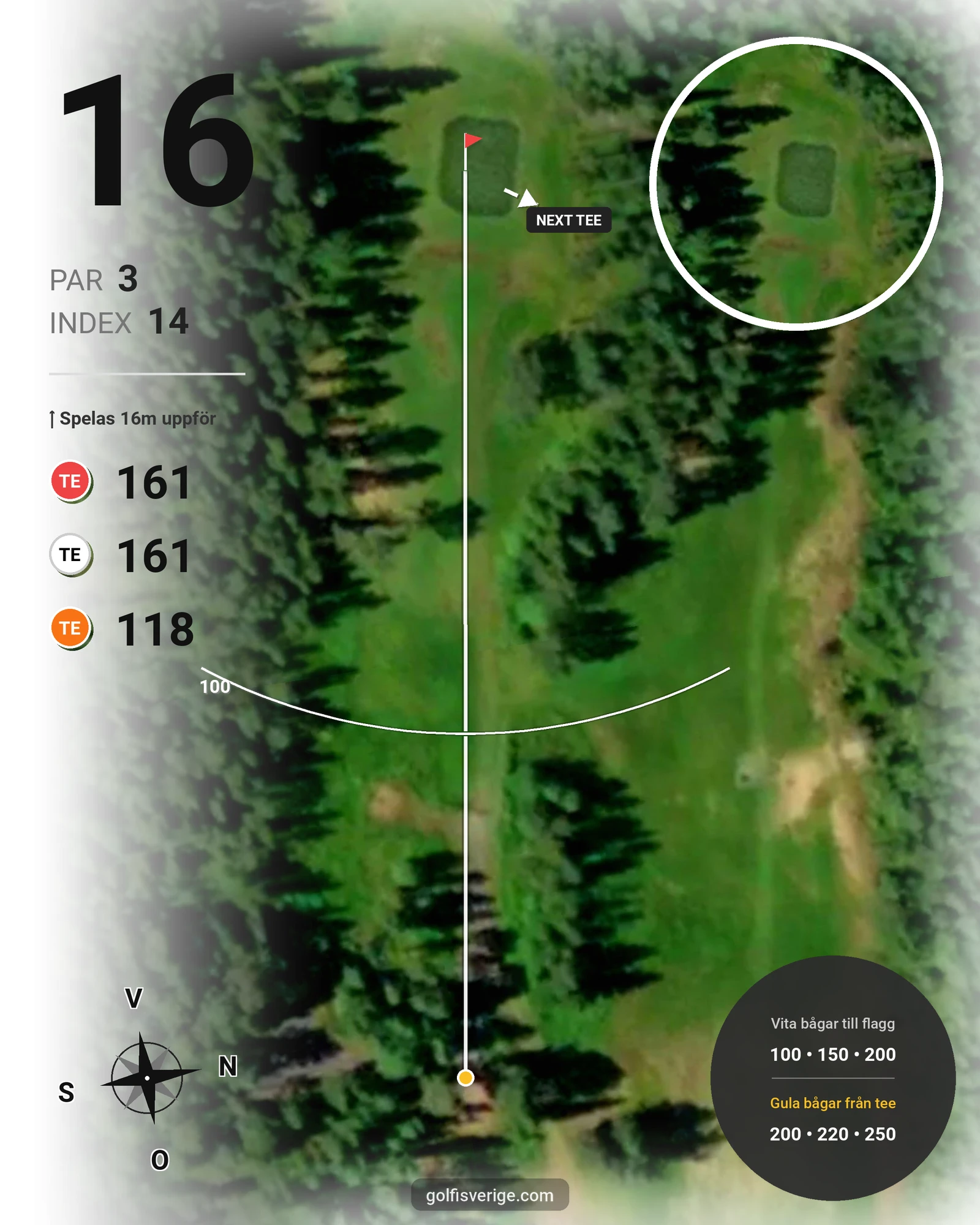 Banguide Strömsunds Gk på Strömsunds Golfklubb - Hål 16 karta
