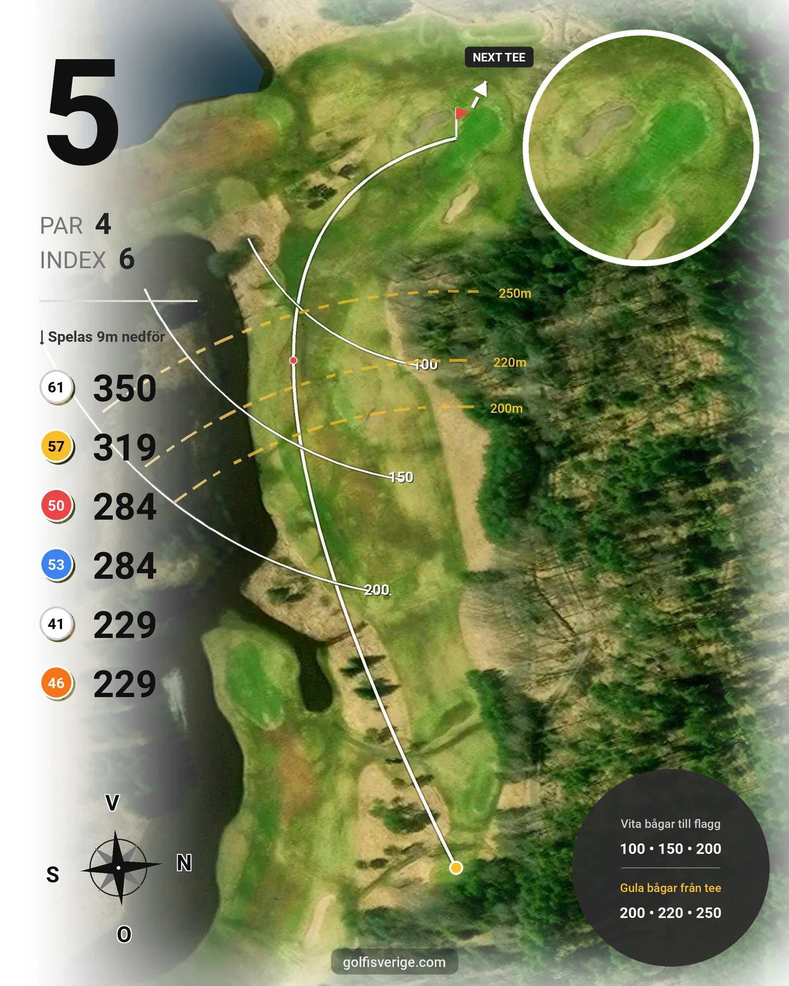 Banguide Surahammars GK på Surahammars Golfklubb - Hål 5 karta