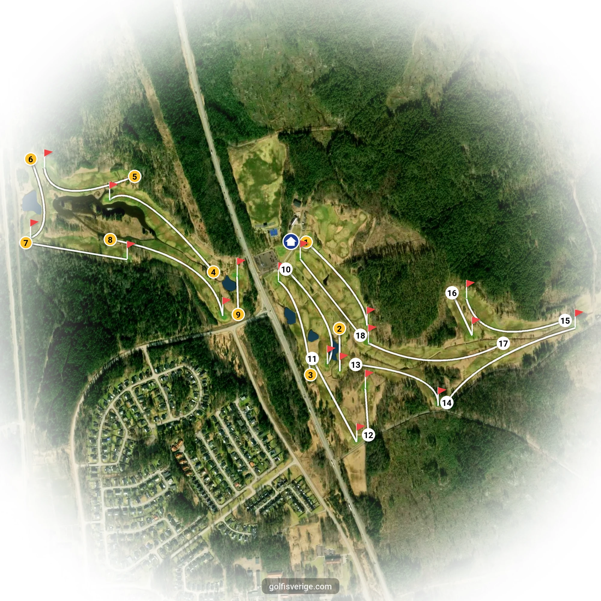 Course guide for Surahammars GK at Surahammars Golf Club