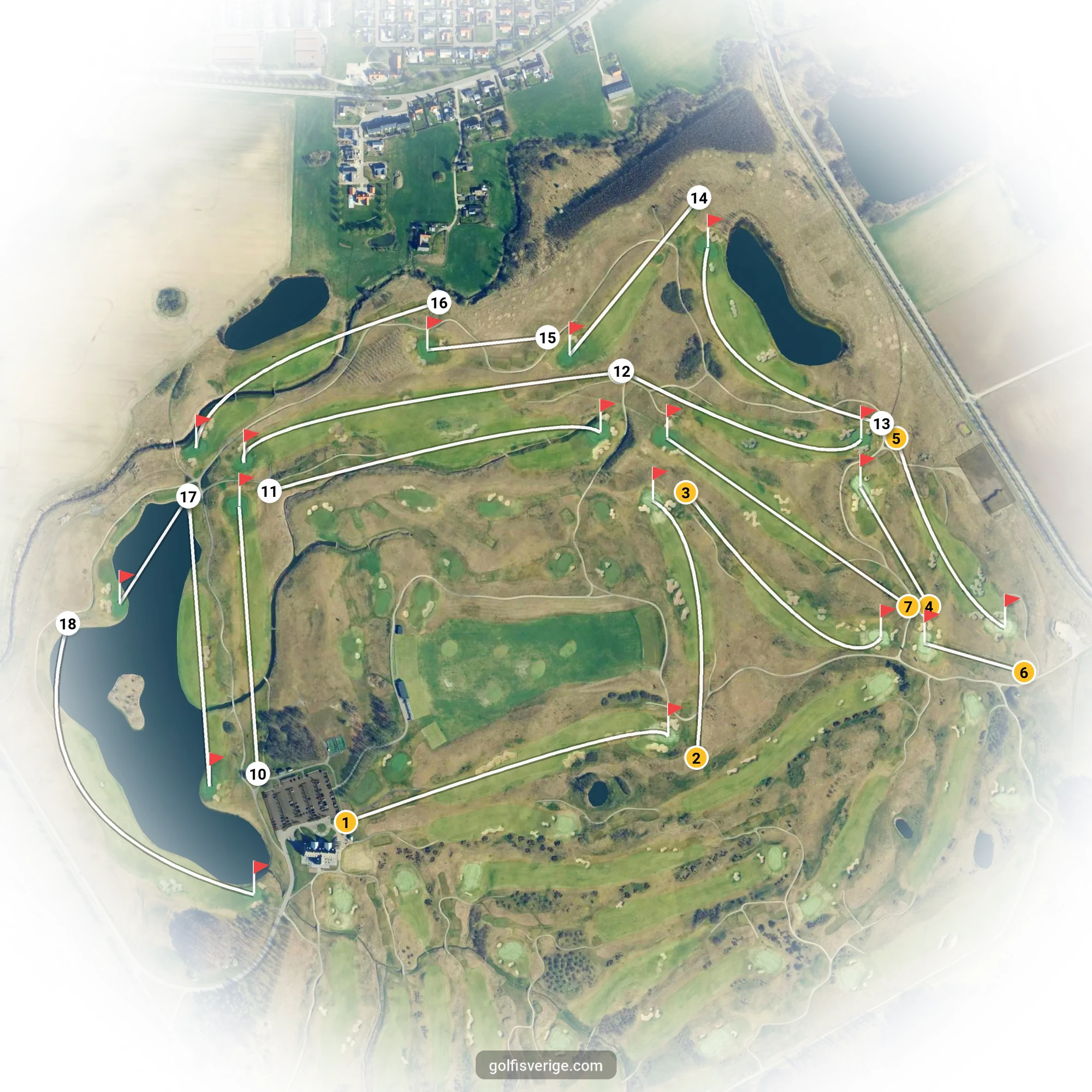 Banguide för 2. Lakes Course