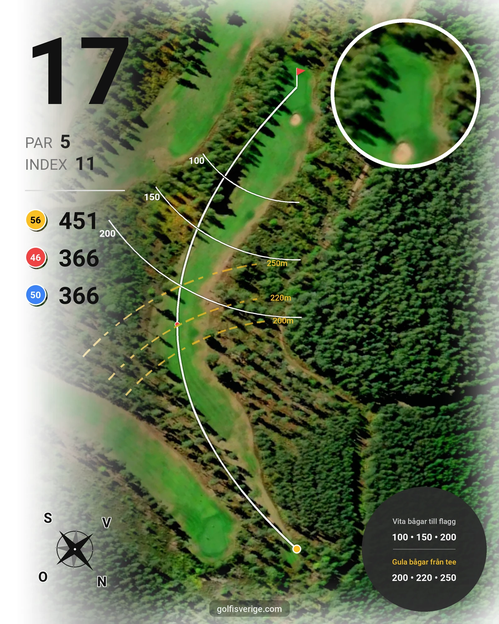 Banguide Tobo GK på Tobo Golfklubb - Hål 17 karta