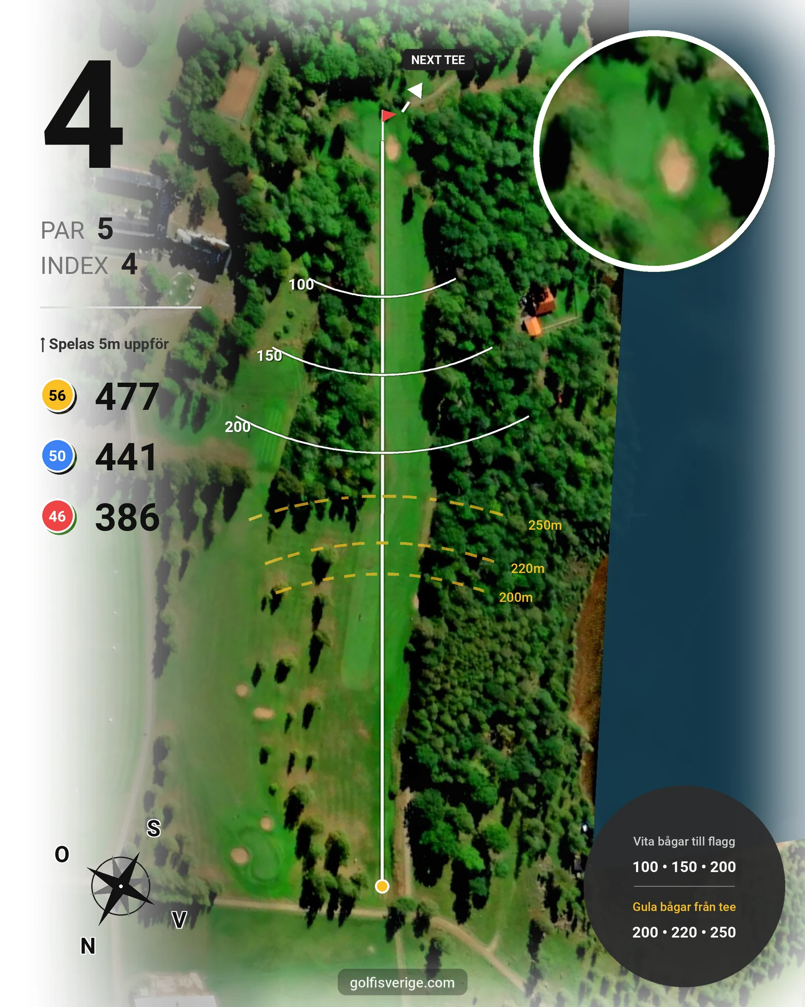 Banguide Tobo GK på Tobo Golfklubb - Hål 4 karta