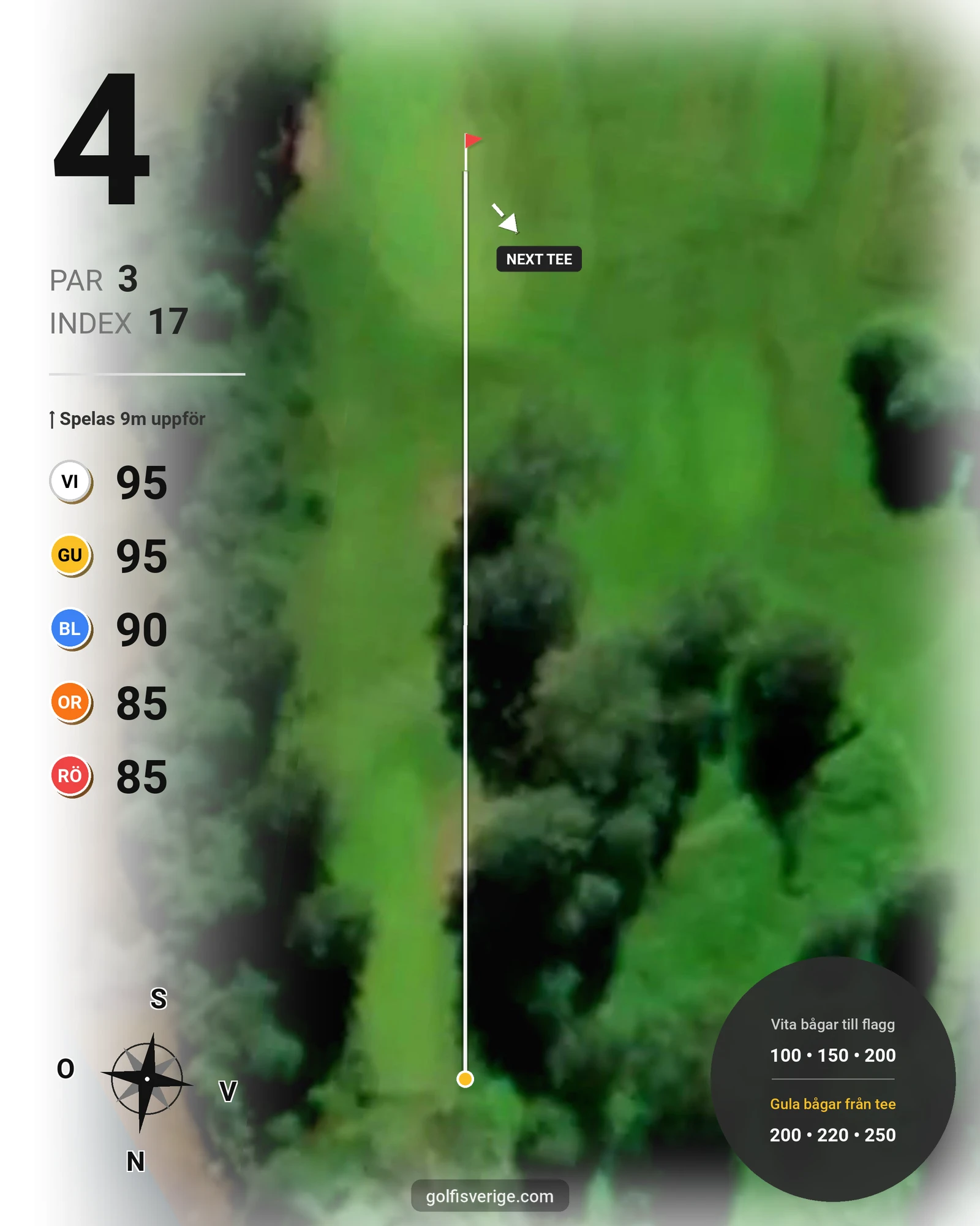 Banguide Uddeholms GK på Uddeholms Golfklubb - Hål 4 karta