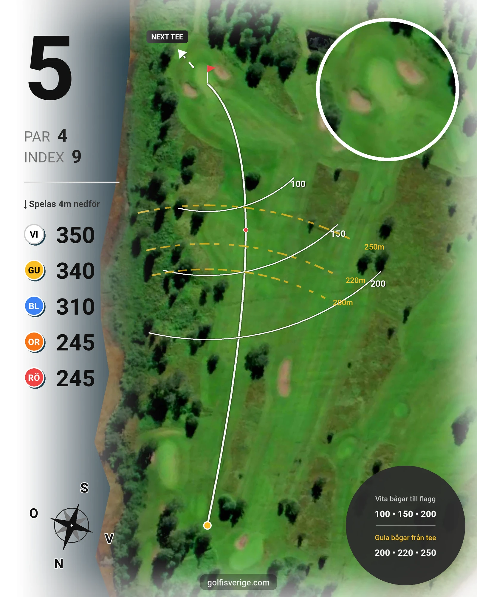 Banguide Uddeholms GK på Uddeholms Golfklubb - Hål 5 karta