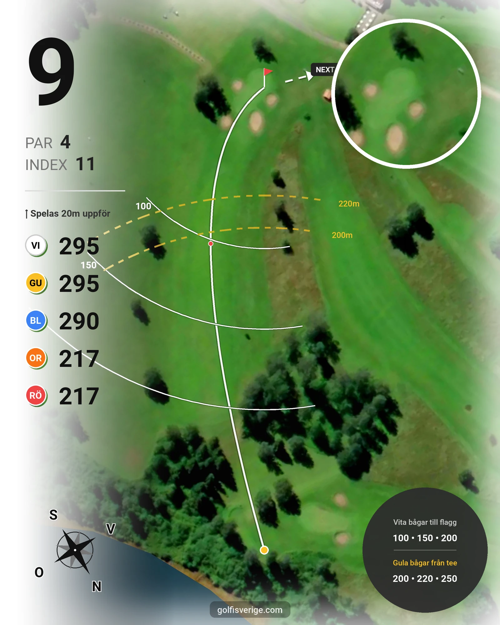 Banguide Uddeholms GK på Uddeholms Golfklubb - Hål 9 karta