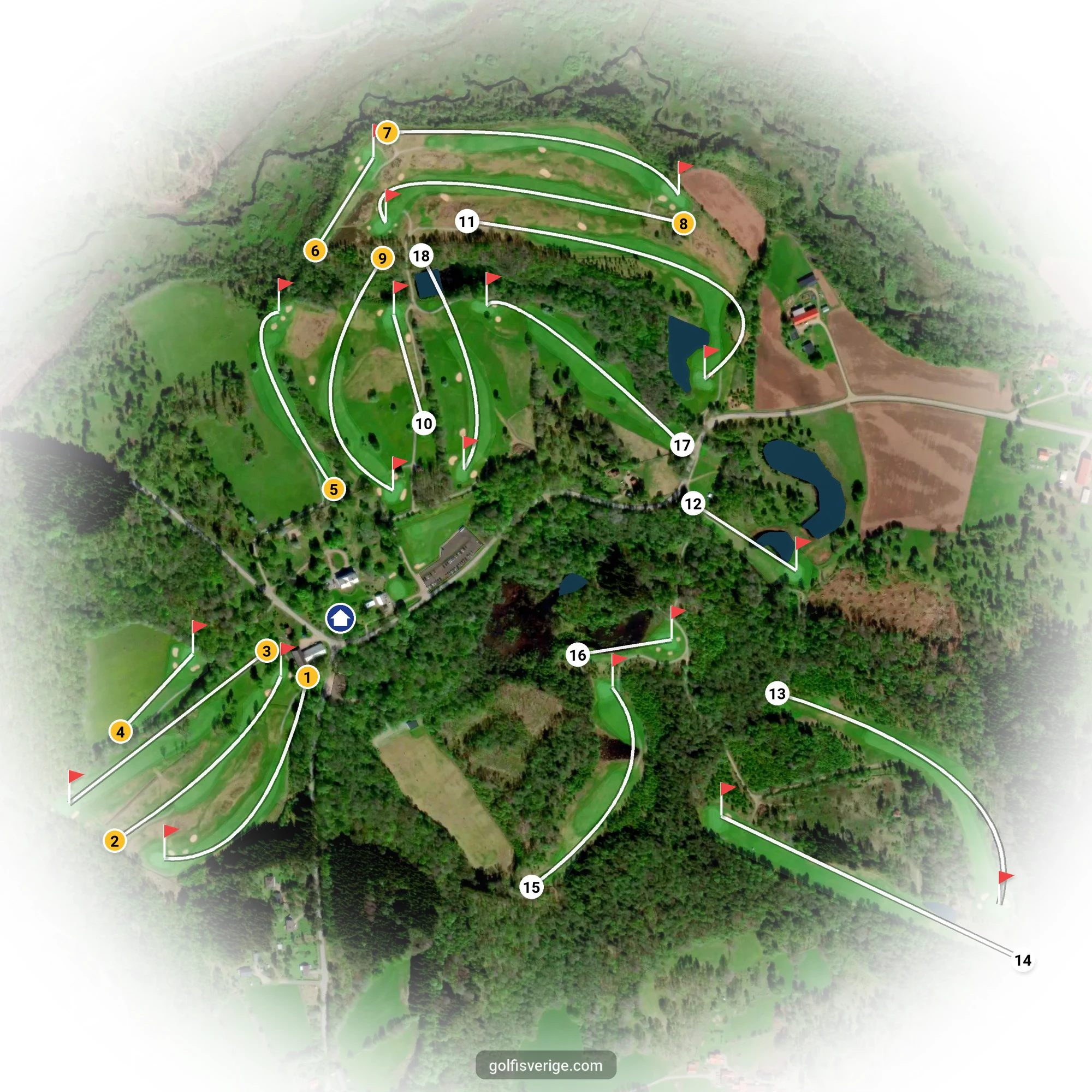 Banguide för Vårgårda Golfklubb på Vårgårda Golfklubb