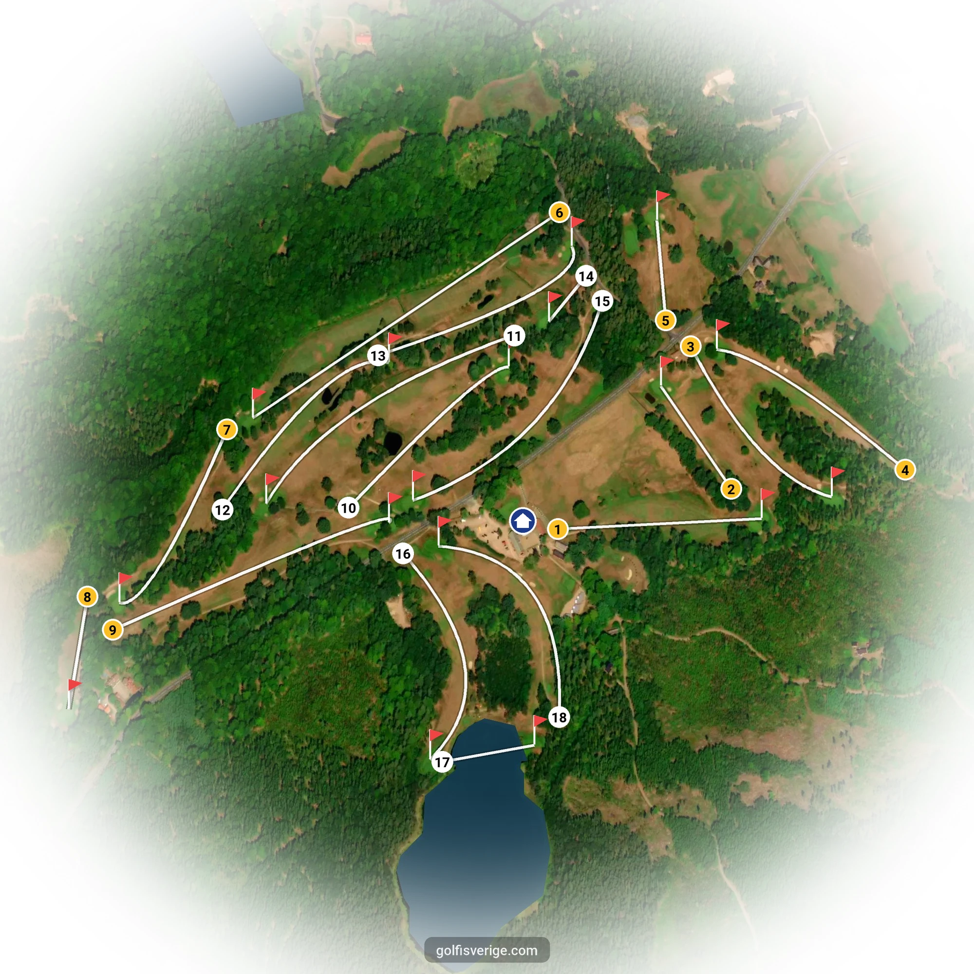 Banguide för Wittsjö Golfklubb på Wittsjö Golfklubb