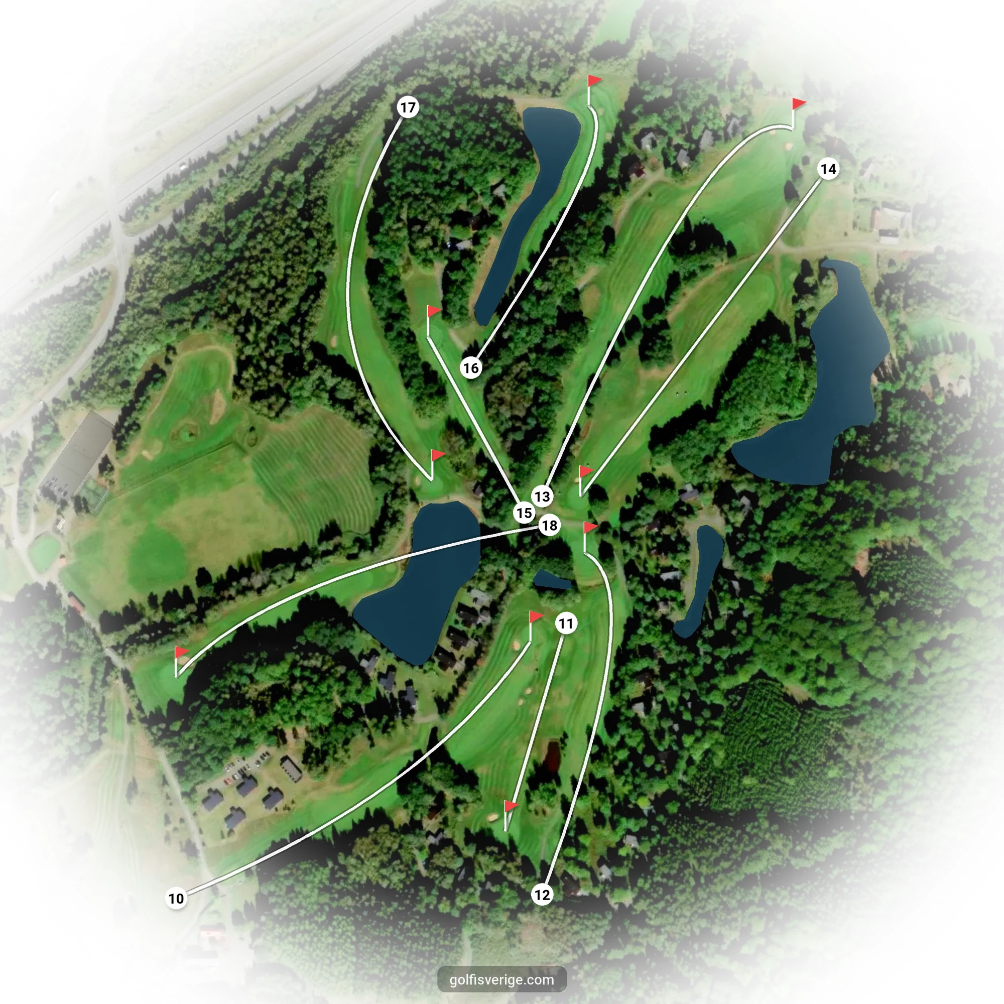 Banguide för 9 hål på Woodlands Golf & Country Club